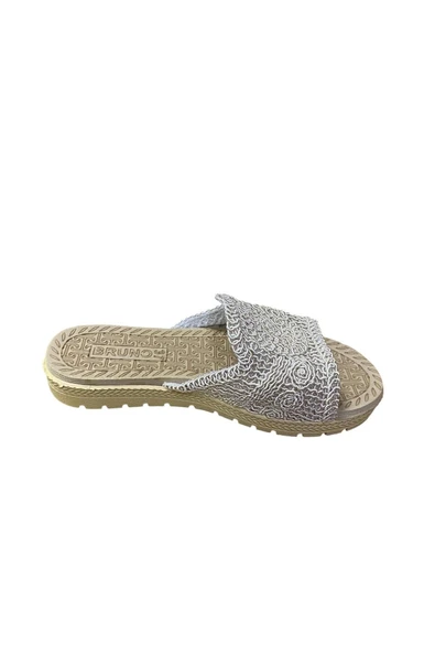 Bruno Kadın Düz Kalın Tabanlı Triko Terlik - Resim 11