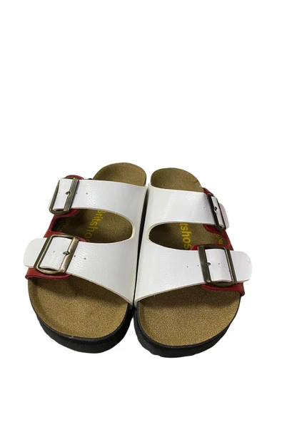 Poliva Kadın Çift Toka Terlik - Resim 10