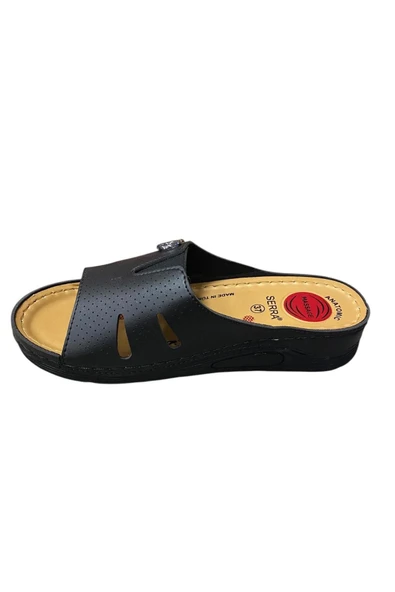 Serra Kadın Yazlık Dolgu Topuk Taşlı Terlik - Resim 8