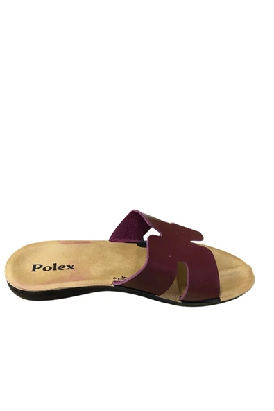 POLEX Kadın Düz İnce Taban H modeli Terlik - Resim 6