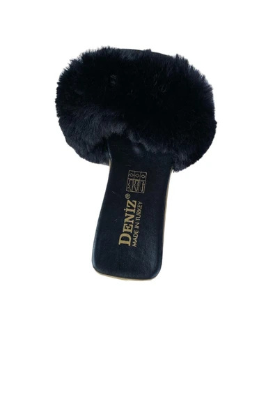 DENİZ Kadın Tüylü Terlik - Resim 5