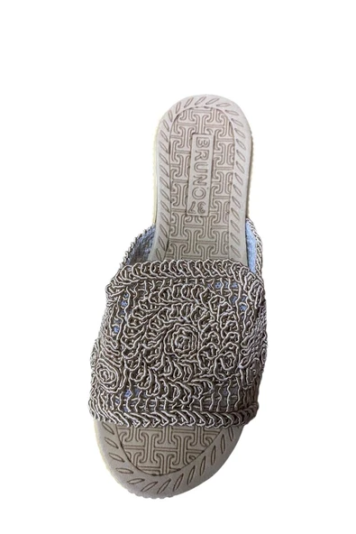 Bruno Kadın Düz Kalın Tabanlı Triko Terlik - Resim 3