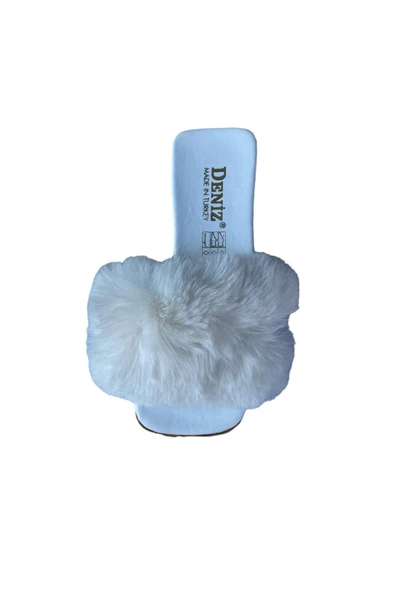 DENİZ Kadın Tüylü Terlik - Resim 9