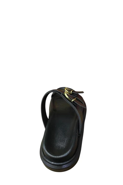 Shoes Kadın Kalın Taban İnce Bantlı Yazlık Terlik - Resim 4