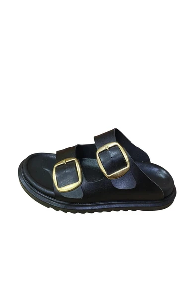 Shoes Kadın Tokalı Kalın Taban Terlik ürün görseli