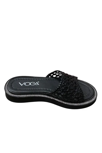 Voga Kadın Düz Taban Taşlı Terlik ürün görseli