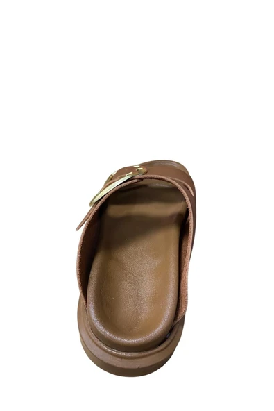 Shoes Kadın Tokalı Kalın Taban Terlik - Resim 9