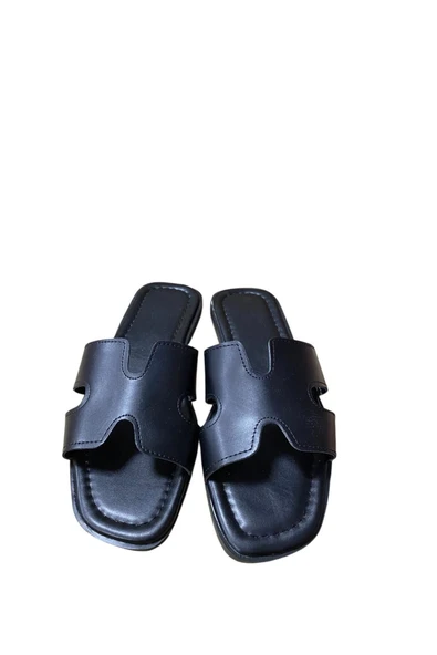 Shoes Kadın Düz İnce Taban Terlik - Resim 6