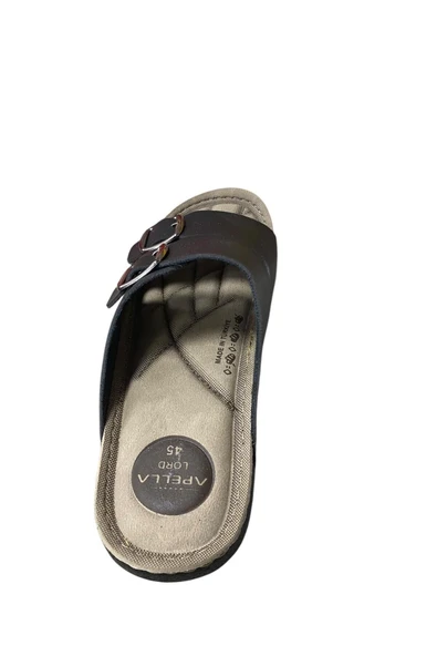 Apella Erkek Düz Taban Çift Toka Yazlık Terlik - Resim 2