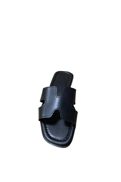 Shoes Kadın Düz İnce Taban Terlik - Resim 4