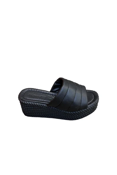 Tolgado Kadın Dolgu Topuklu Terlik - Resim 3