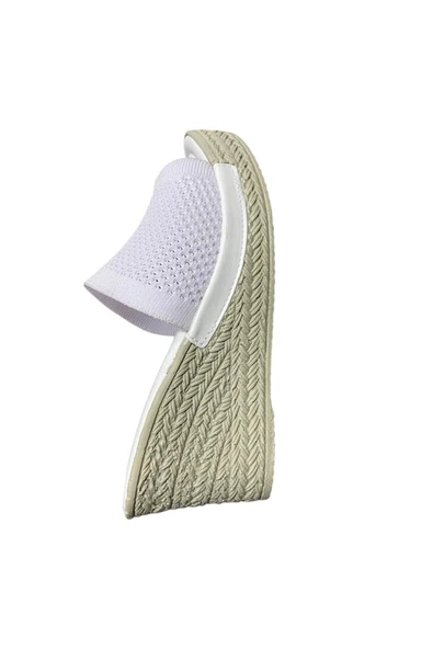 NİL Kadın Dolgu Topuk Triko Terlik - Resim 8