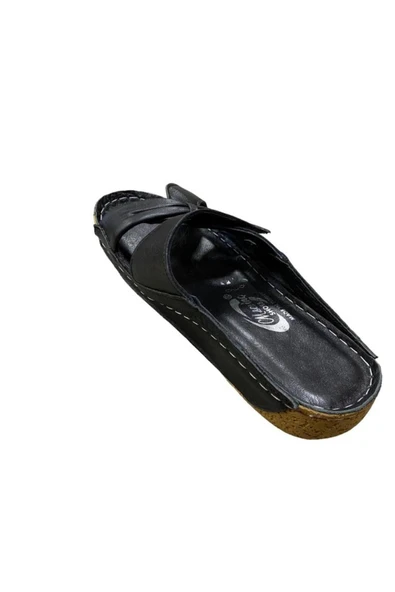 Joyful Kadın Düz Topuk Hakiki Deri Terlik - Resim 4