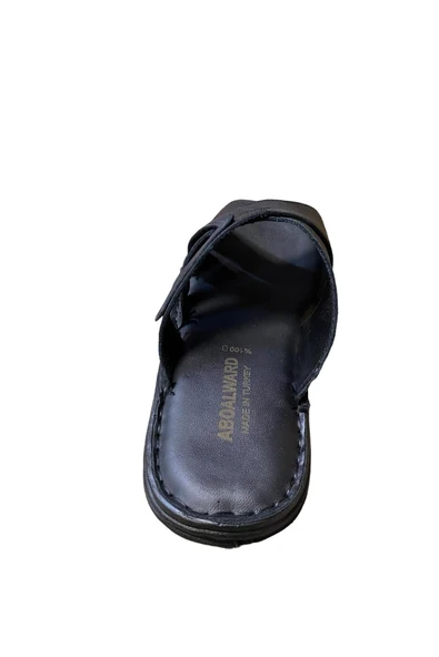 güven kundura Erkek Hakiki Deri Terlik - Resim 2