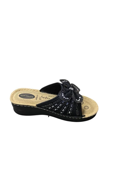 Apella Kadın Dolgu Topuk Taşlı Terlik - Resim 11