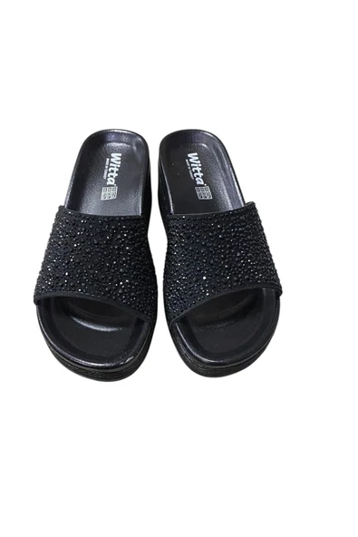 Witta Kadın Dolgu Topuk Taşlı Terlik - Resim 6