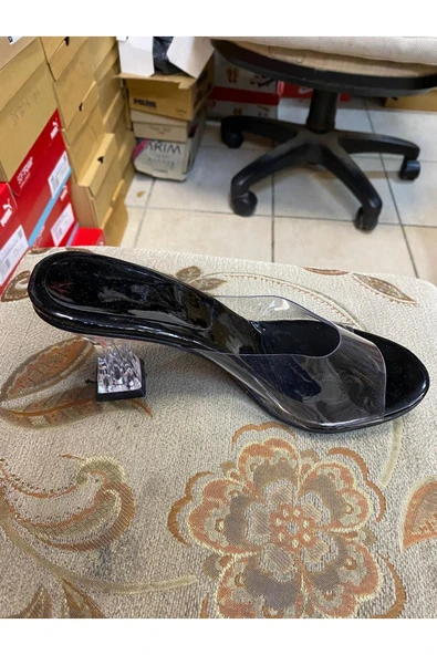 güven kundura Kadın Şeffaf Terlik - Resim 8