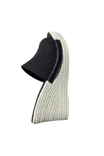 NİL Kadın Dolgu Topuk Triko Terlik - Resim 2