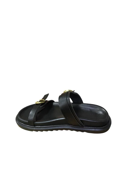 Shoes Kadın Kalın Taban İnce Bantlı Yazlık Terlik - Resim 5