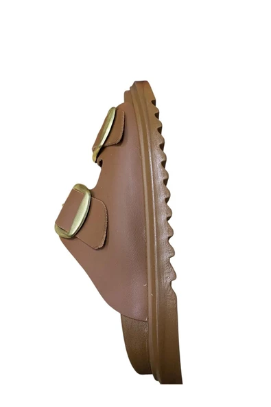 Shoes Kadın Tokalı Kalın Taban Terlik - Resim 10