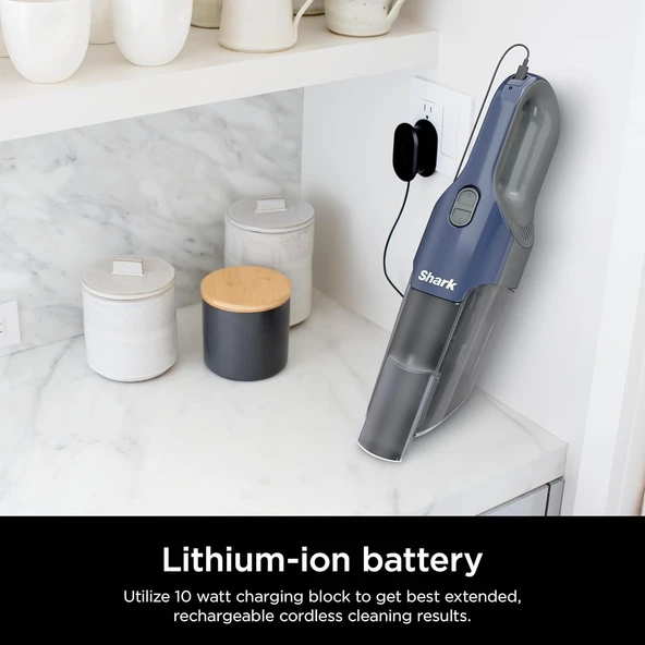 Shark Cyclone PET El Vakumu, 8 "Çatlak Aleti, HiperVelocity, Lacivert/Gri, CH701 - Resim 6