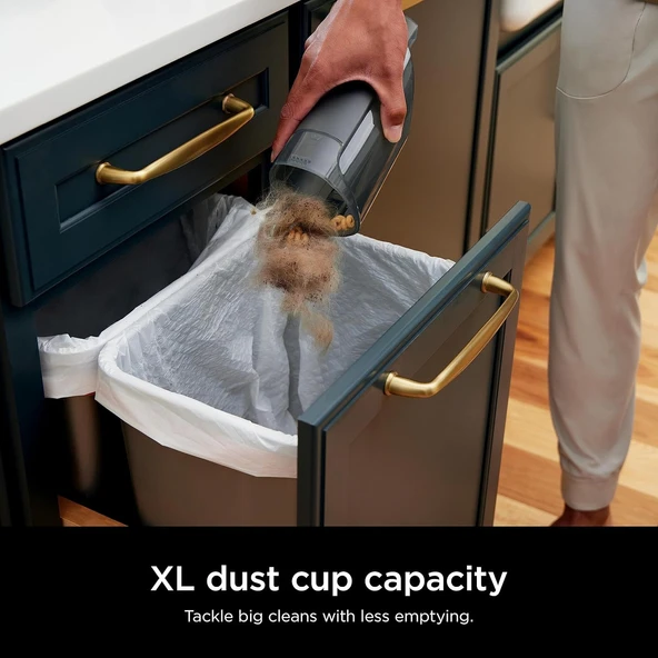 Shark Cyclone PET El Vakumu, 8 "Çatlak Aleti, HiperVelocity, Lacivert/Gri, CH701 - Resim 5