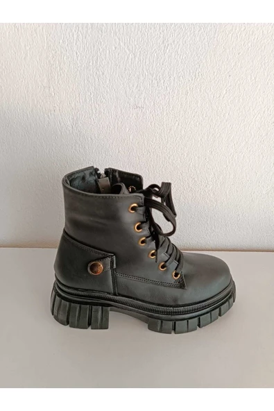 güven kundura Kadın Platfrom Düz Taban Süet Botlar - Resim 5