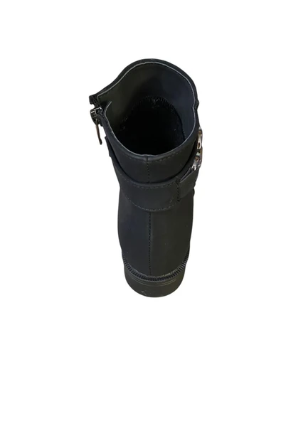 Yağmur Kadın Tokalı Kısa Kalın Topuk Bot - Resim 3