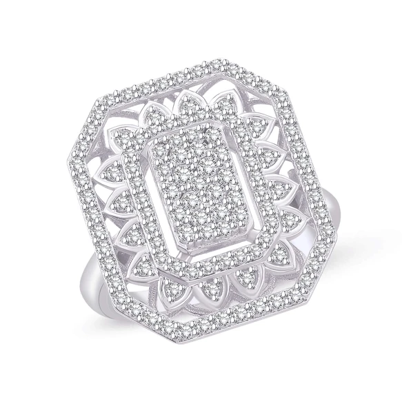 0.63 Ct Pırlanta Mega Yüzük ürün görseli 1