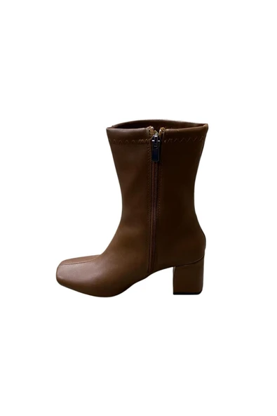 miçe shoes Kadın Kalın Topuklu Bilekli Bot - Resim 3