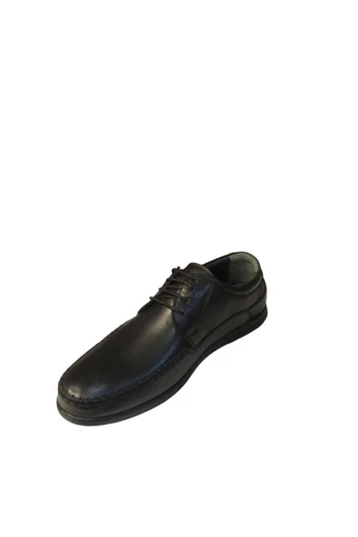 Fastbrandshoes Erkek Düz Taban Bağcıklı Hakiki Deri Ayakkabı - Resim 3