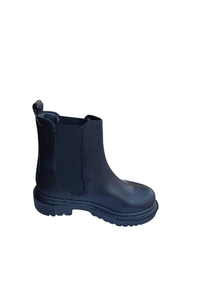 güven kundura Kadın Kalın Taban Lastikli Bot ürün görseli