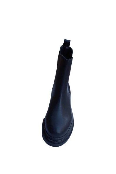 güven kundura Kadın Kalın Taban Lastikli Bot - Resim 4