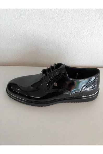 By Falcon Erkek Siyah Rugan Bağcıklı Ayakkabı ürün görseli