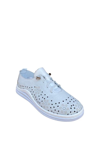 Joyful Kadın Hakiki Deri Lastikli Sport Ayakkabı - Resim 3