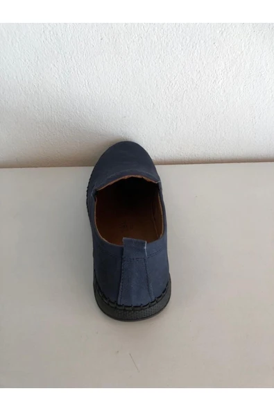 SÜMER Erkek Lacivert Casual Hakiki Süet Deri Ayakkabı - Resim 4