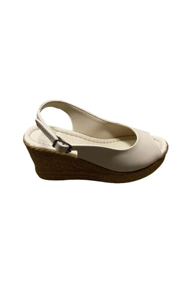 güven kundura Kadın Dolgu Topuklu Yazlık Ayakkabı - 8