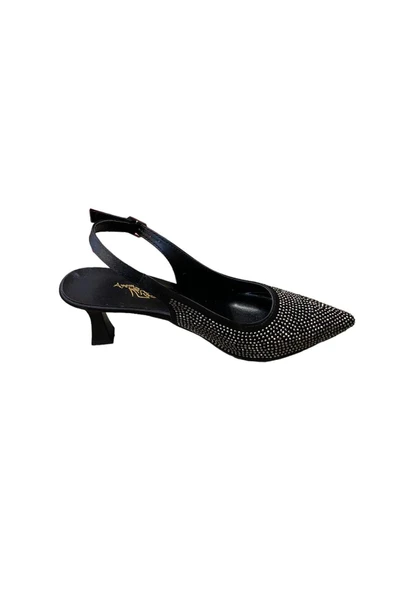 AYEM Kadın Taşlı Kadeh Topuk Stiletto - Resim 5