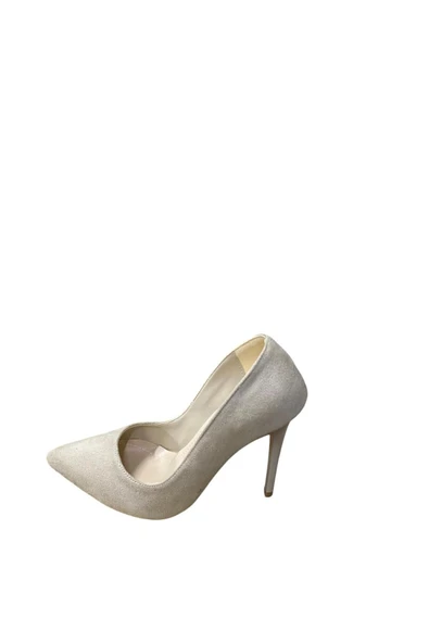 WHİTE LİNE Kadın Süet İnce Topuk Stiletto