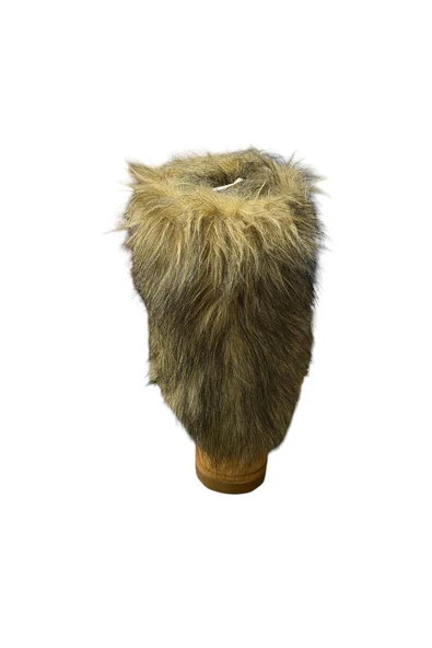 güven kundura Kadın Süet Tüylü Bot Çizme - 4