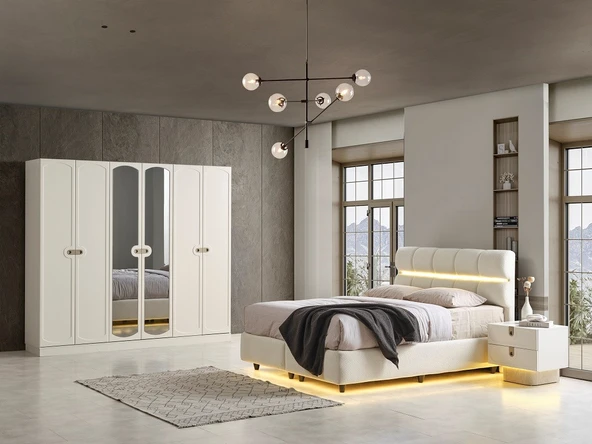 LUMİNA MDF YATAK ODASI TAKIMI ürün görseli 1