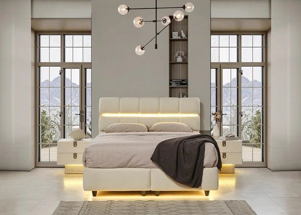 LUMİNA MDF YATAK ODASI TAKIMI - Resim 6