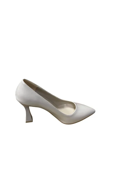 WHİTE LİNE Kadın Kadeh Topuklu Rugan Stiletto - Resim 9