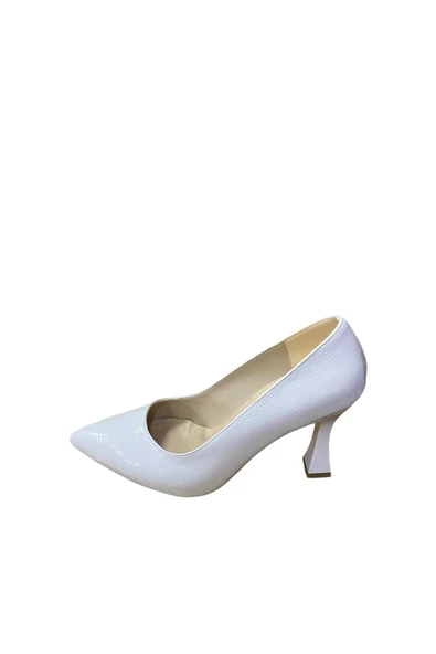 WHİTE LİNE Kadın Kadeh Topuklu Rugan Stiletto - 5
