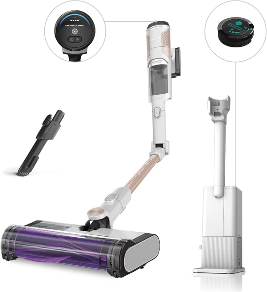 Shark Detect Pro Otomatik Boşlatma Sistemli, Anti-Hair Wrap Özellikli QuadClean Başlık, 4 Algılama Teknolojisi, Led Ekran, Multiflex Gövde, Şarjlı Dikey Süpürge ürün görseli