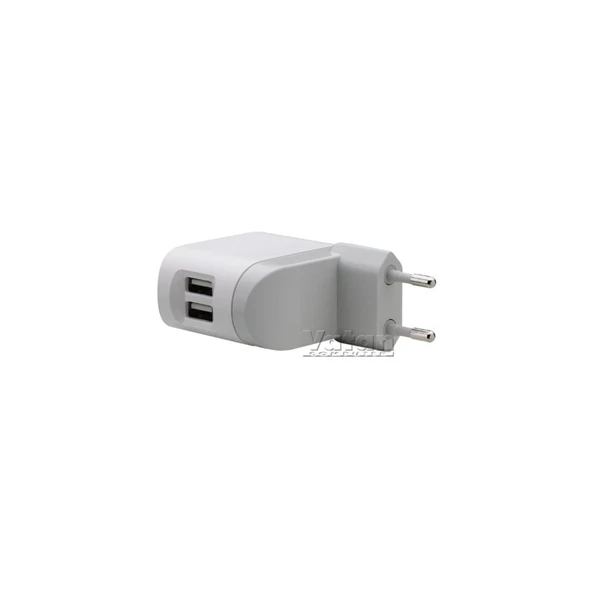 Belkin USB/çift 230V şarj cihazı, 5V/2x1A, beyaz (F8Z572cw) - 1