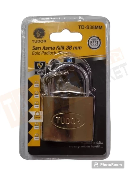 TUDOR ASMA KİLİT SARI 38 MM VKM TD-S38MM - 1