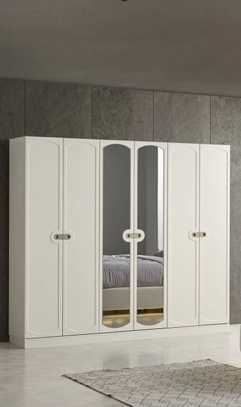 LUMİNA MDF 6 KAPAKLI DOLAP ürün görseli 1