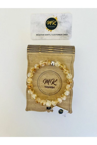 GERÇEK SİTRİN TAŞI BİLEKLİK | ÖZEL KUTUSUNDA | MÜŞTERİ KARTLI MK.009.030 - Resim 5