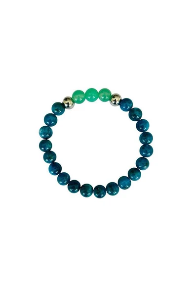 MK TASARIM Gerçek Apatit Aventurin Taşı Bileklik MK.029.001 ürün görseli